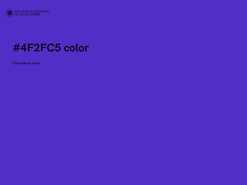 #4F2FC5 color image