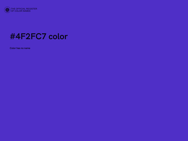 #4F2FC7 color image