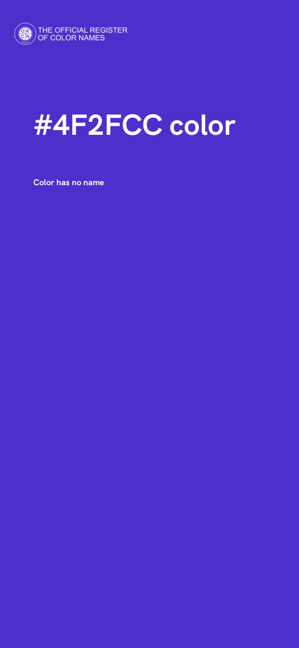 #4F2FCC color image