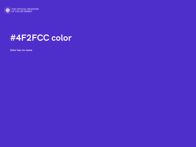 #4F2FCC color image