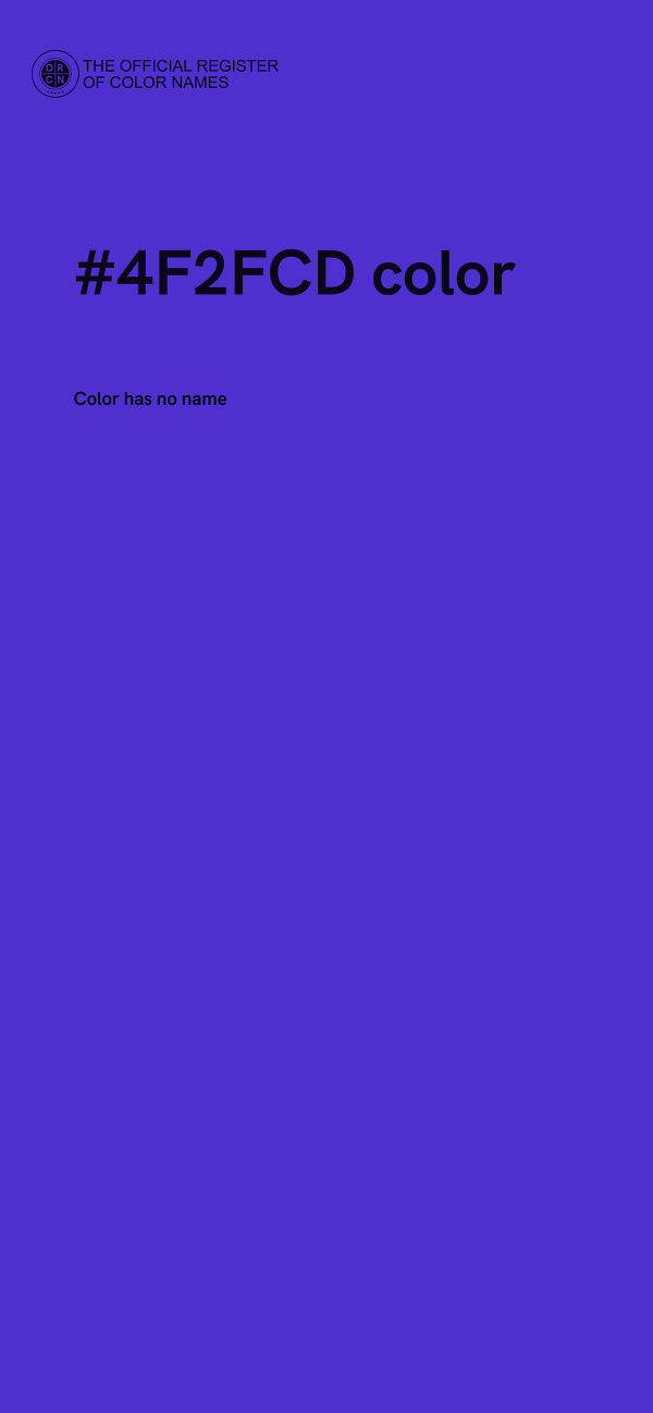 #4F2FCD color image