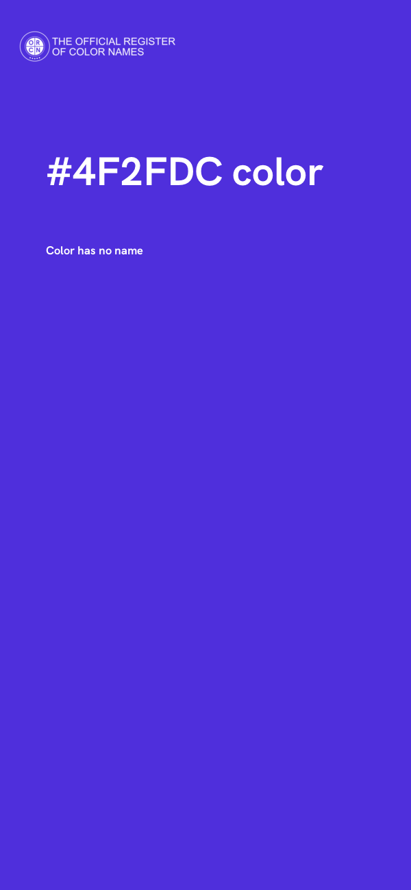 #4F2FDC color image