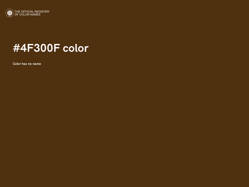 #4F300F color image
