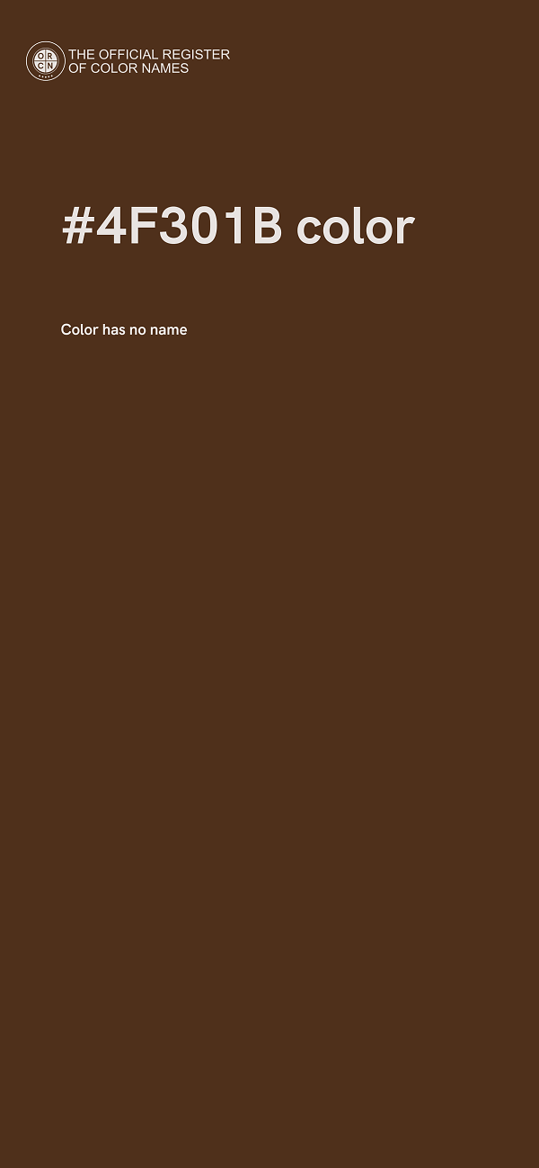 #4F301B color image