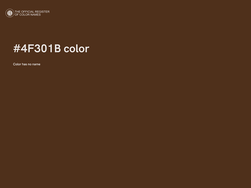 #4F301B color image