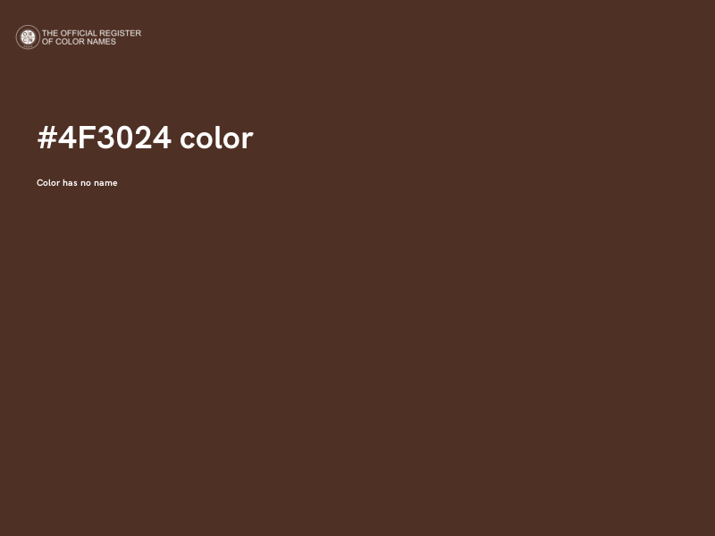 #4F3024 color image