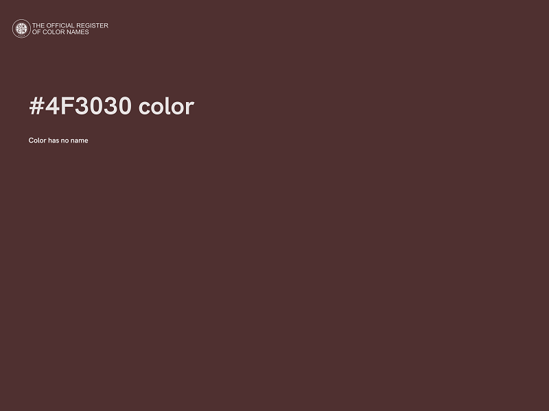 #4F3030 color image