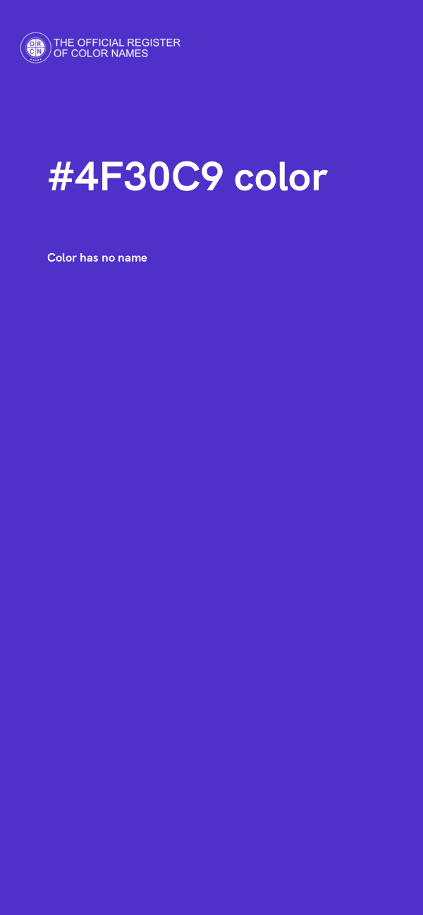 #4F30C9 color image