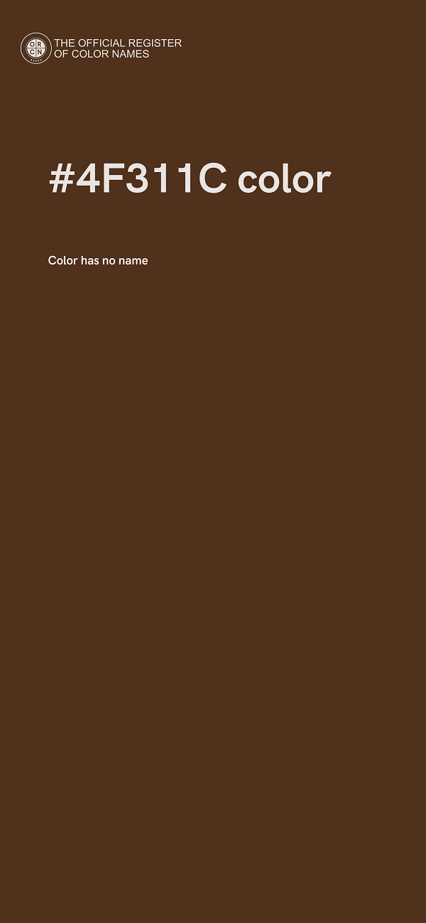 #4F311C color image