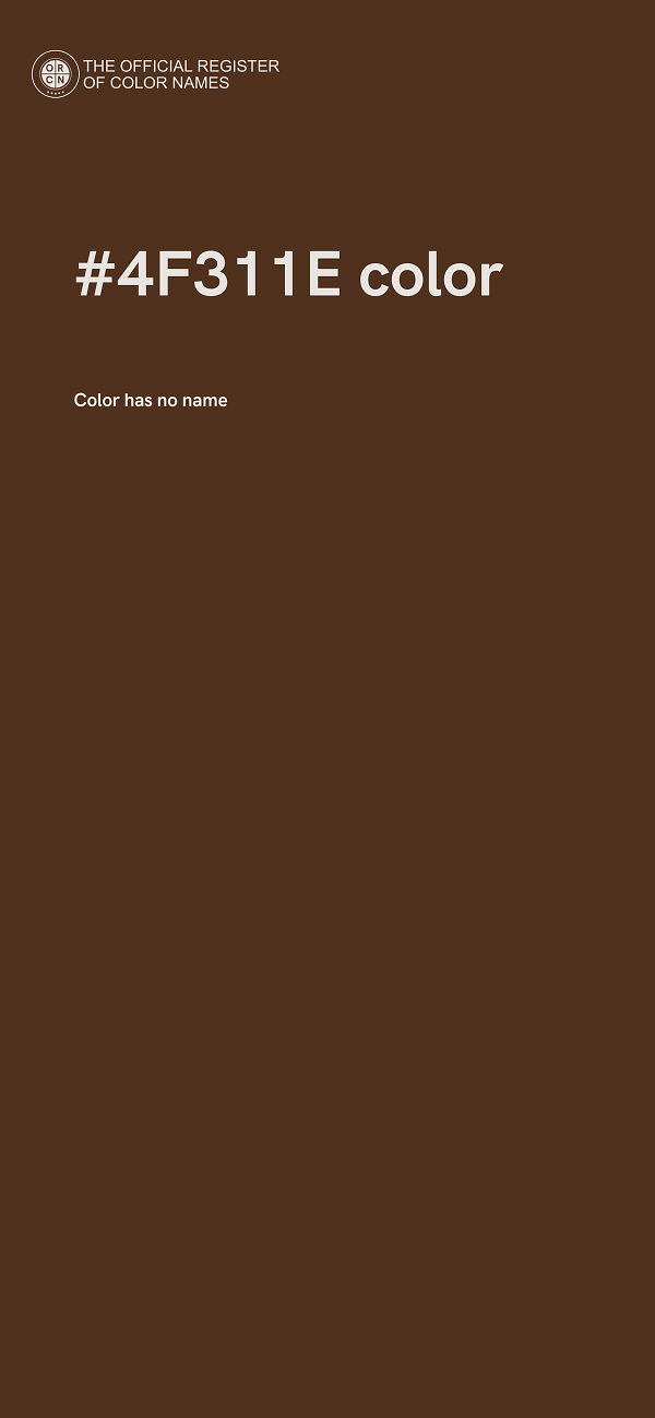 #4F311E color image