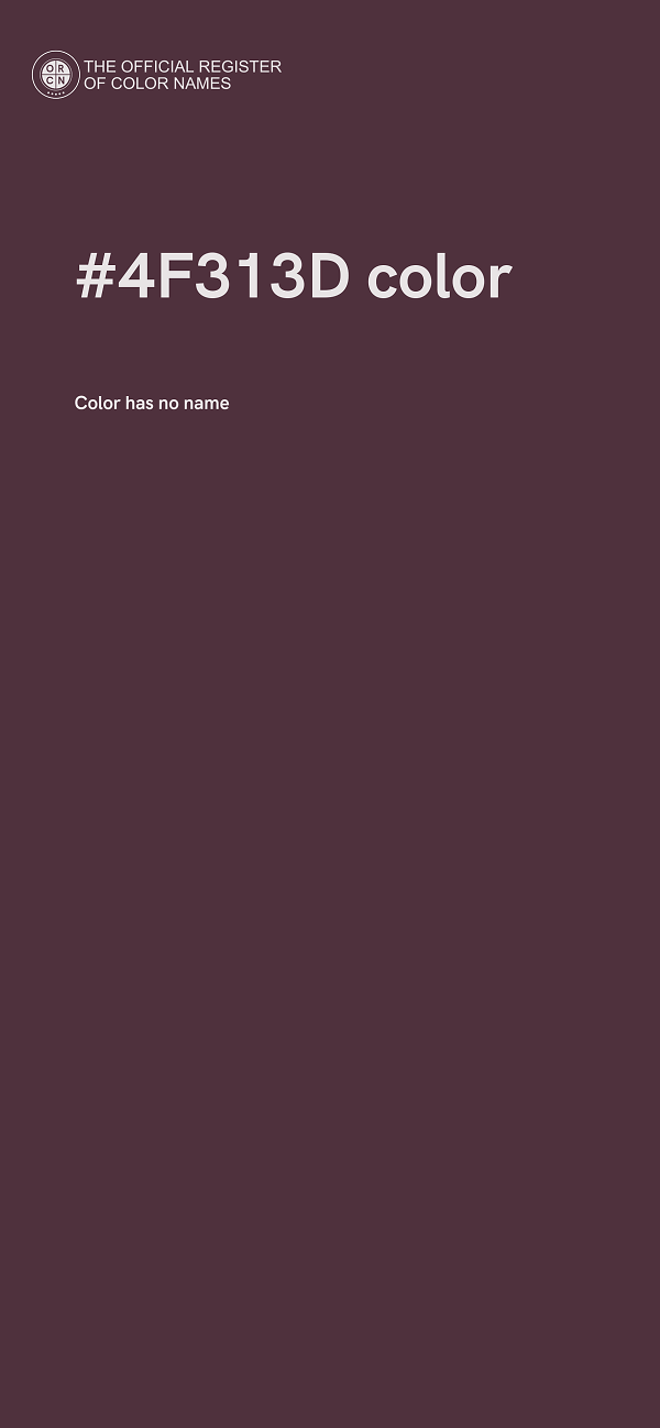 #4F313D color image