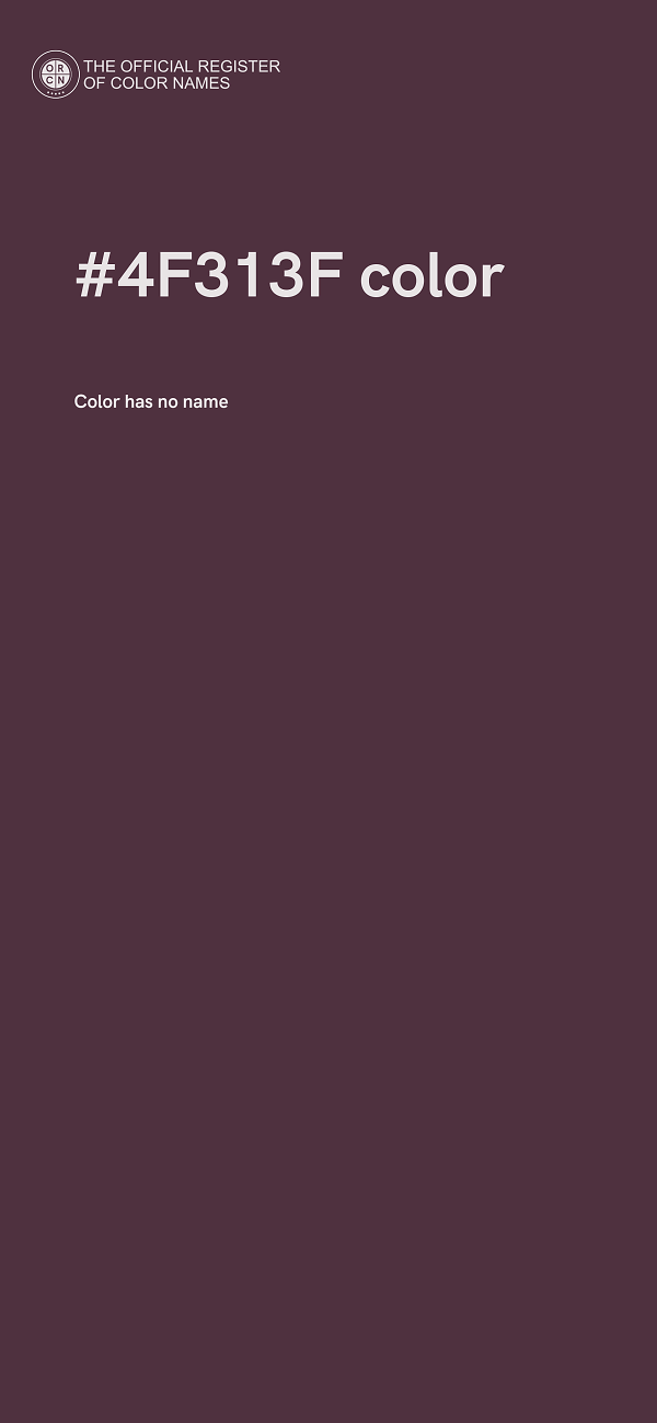 #4F313F color image