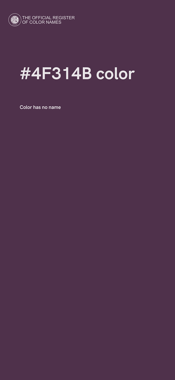 #4F314B color image