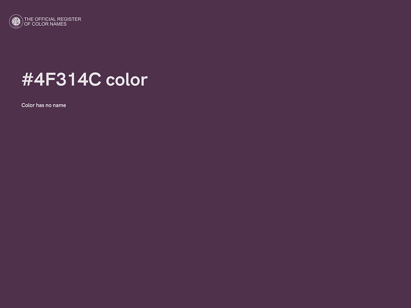 #4F314C color image