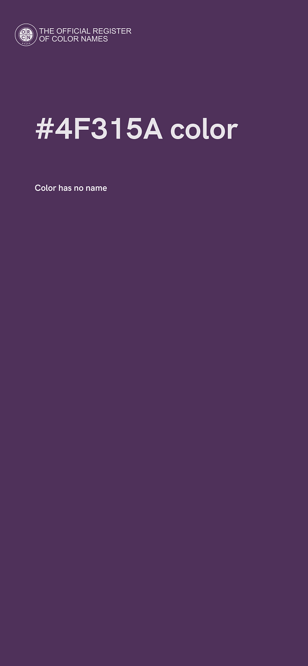 #4F315A color image
