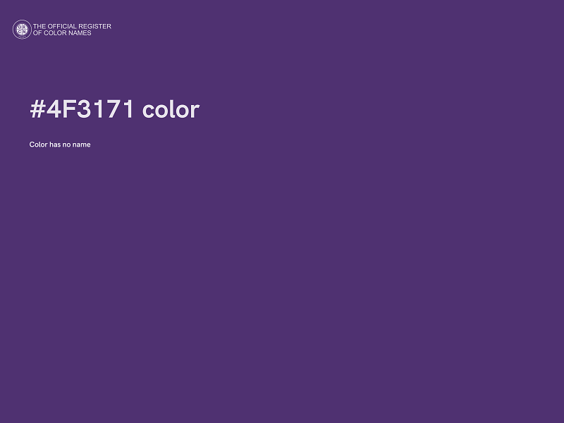 #4F3171 color image