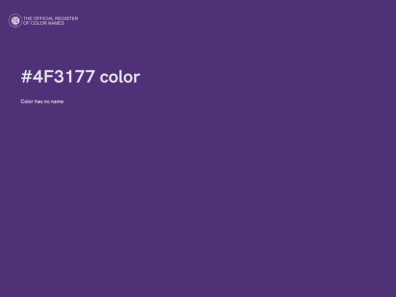 #4F3177 color image