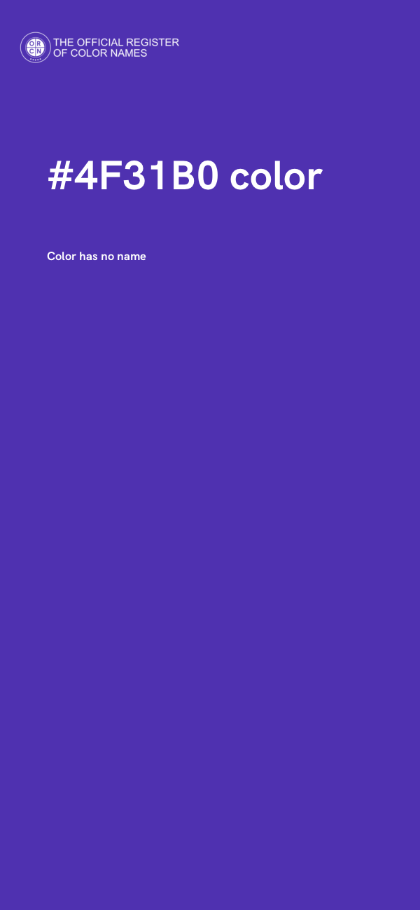 #4F31B0 color image