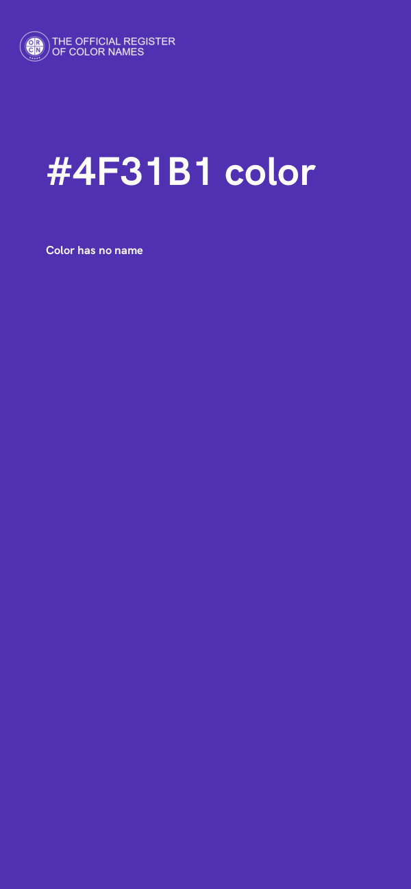 #4F31B1 color image
