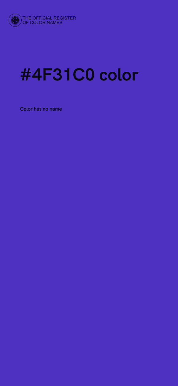 #4F31C0 color image