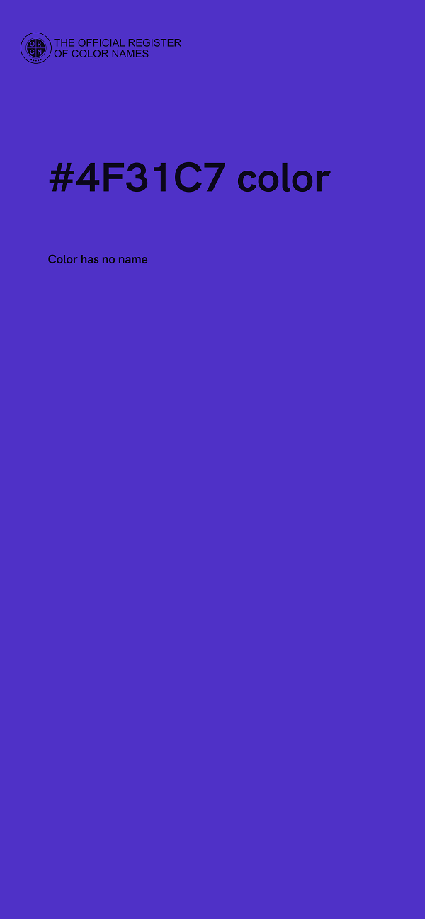 #4F31C7 color image