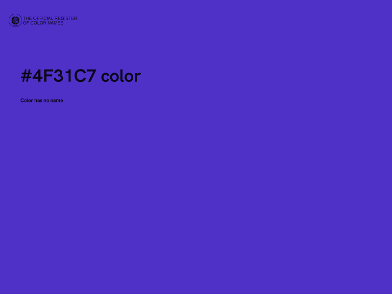 #4F31C7 color image
