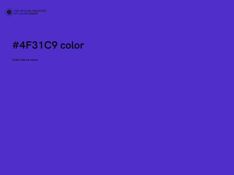 #4F31C9 color image