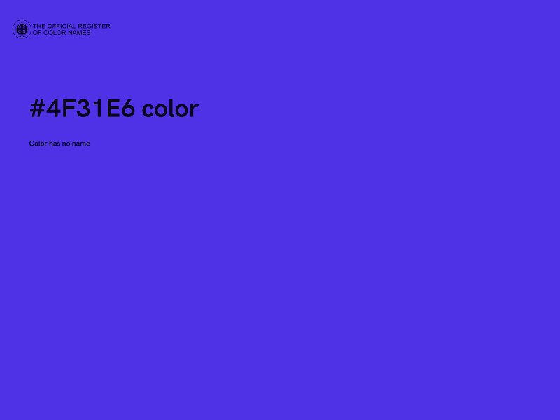 #4F31E6 color image