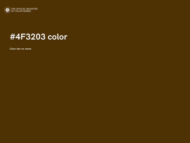 #4F3203 color image