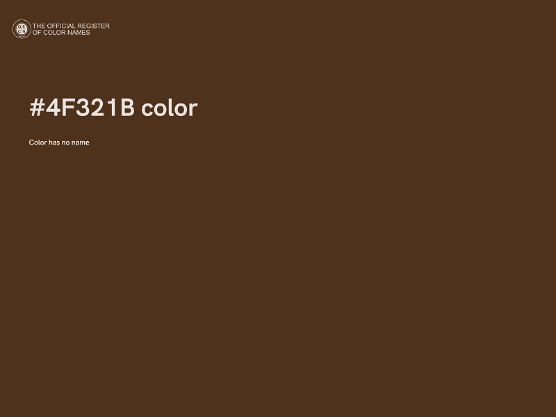 #4F321B color image