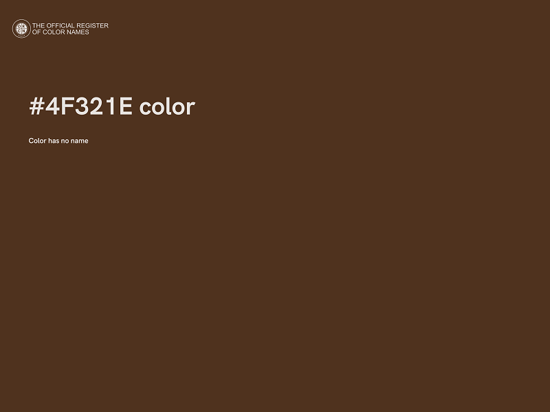 #4F321E color image