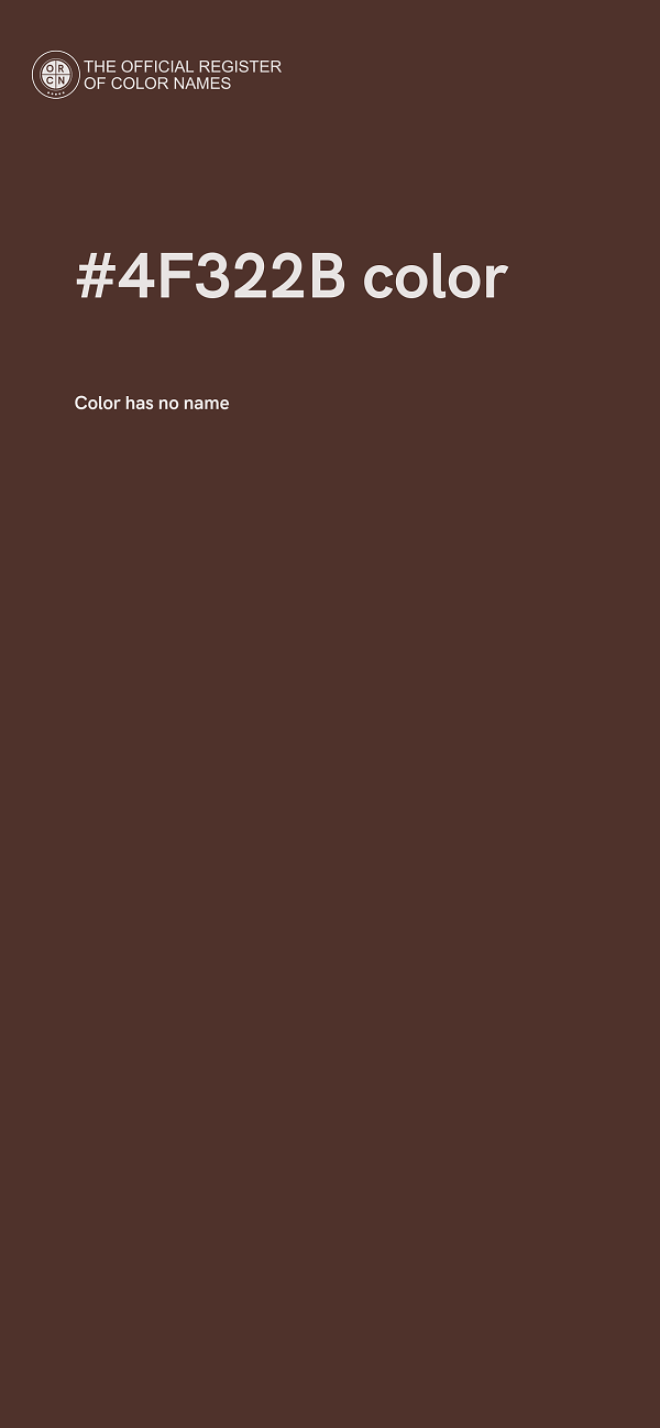 #4F322B color image