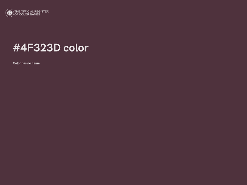 #4F323D color image