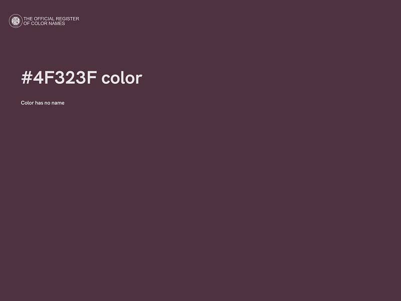 #4F323F color image