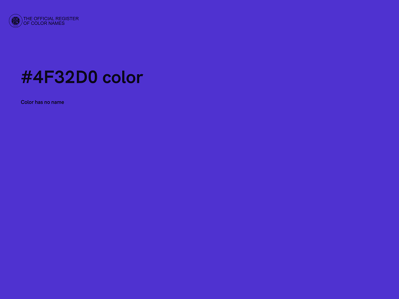 #4F32D0 color image