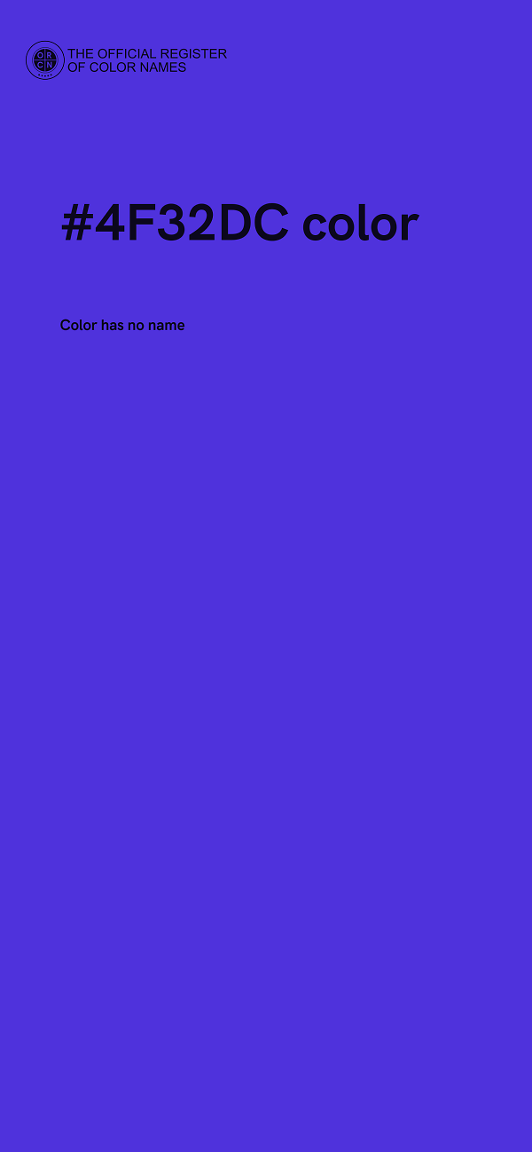 #4F32DC color image