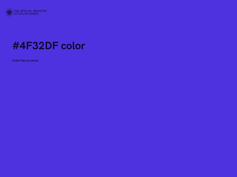 #4F32DF color image