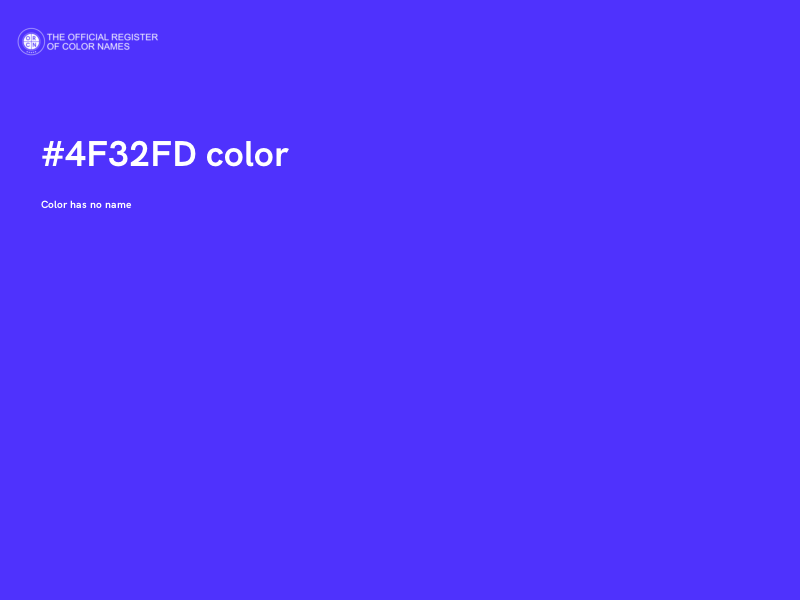 #4F32FD color image