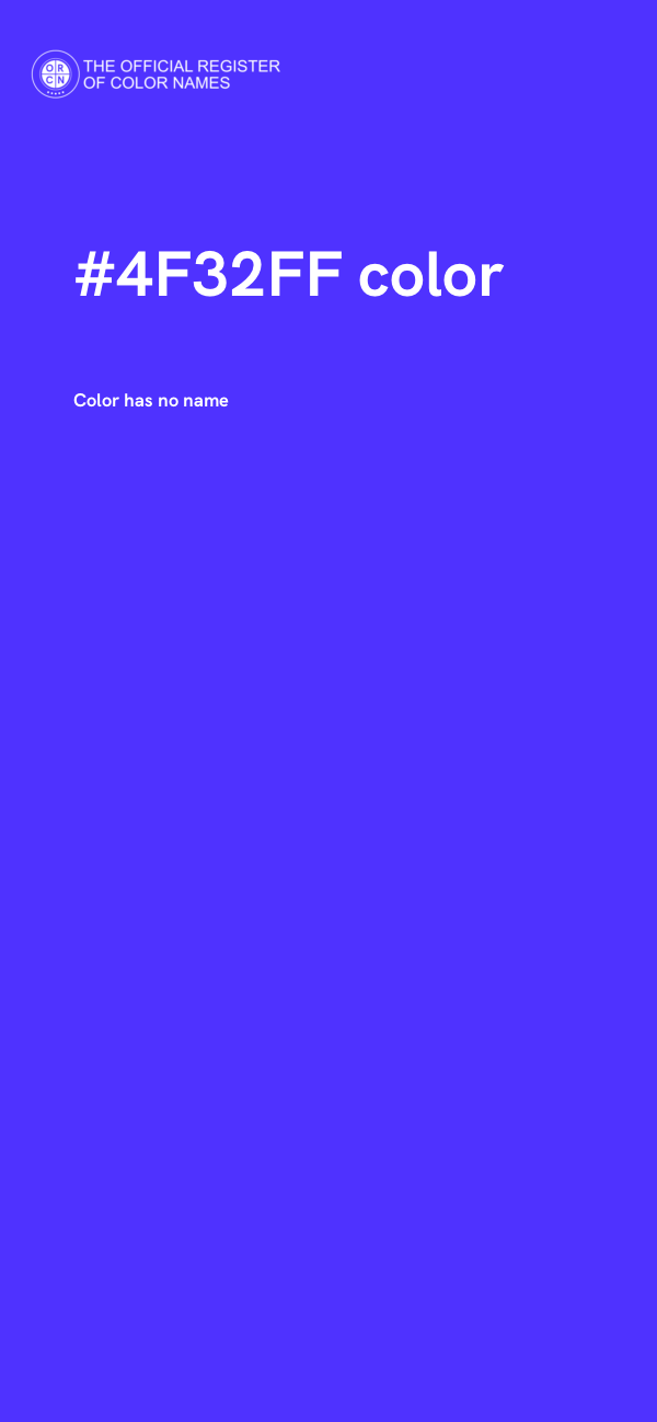 #4F32FF color image