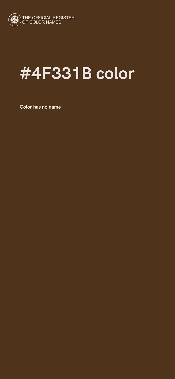 #4F331B color image