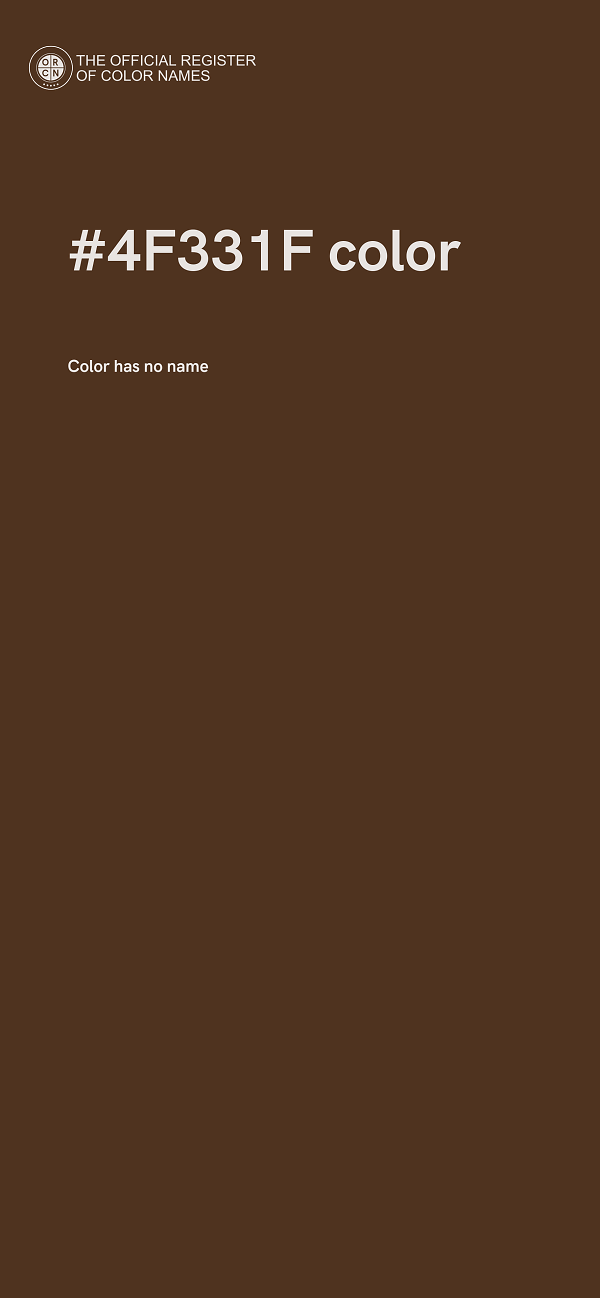 #4F331F color image