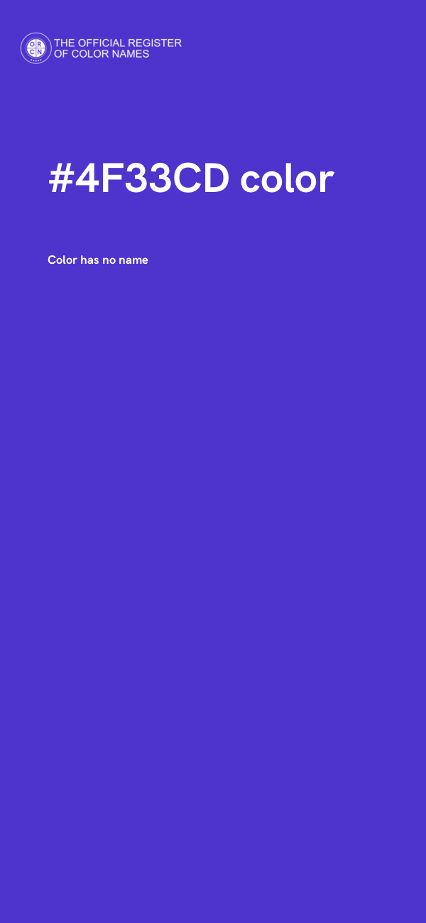 #4F33CD color image
