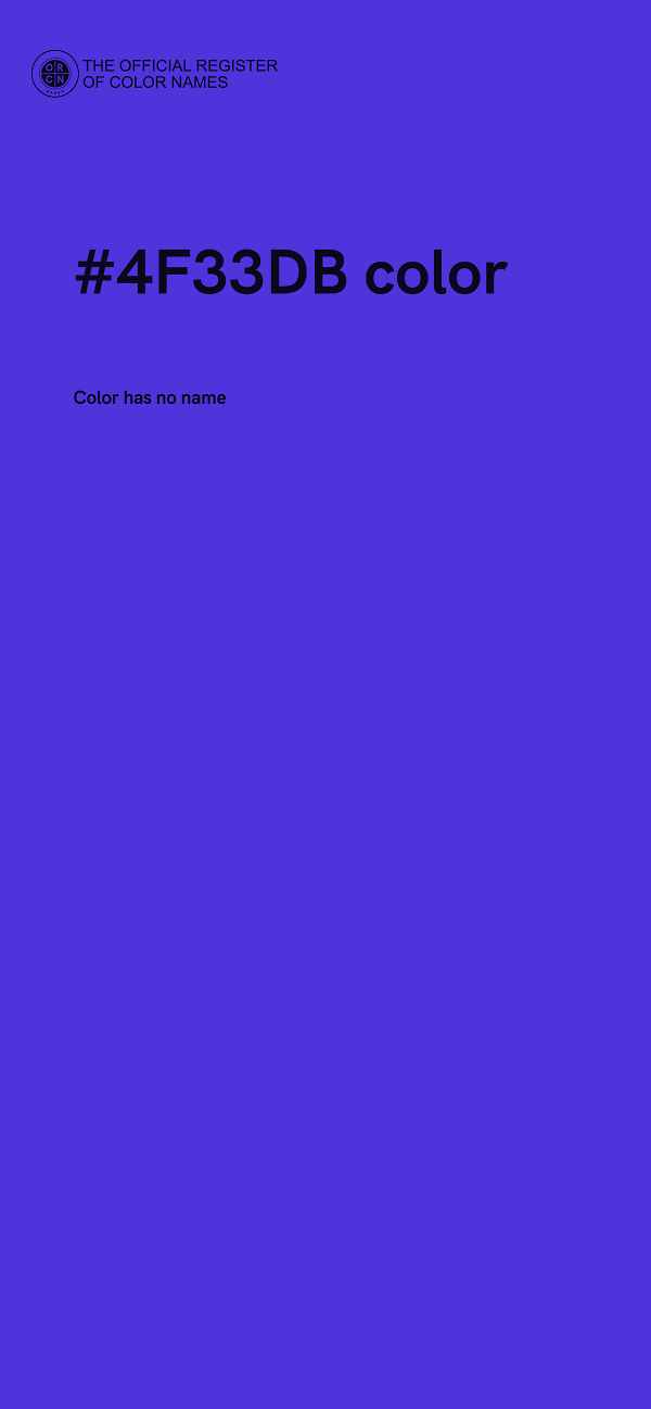 #4F33DB color image