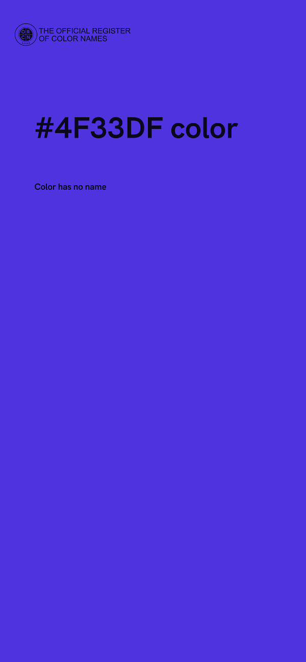 #4F33DF color image