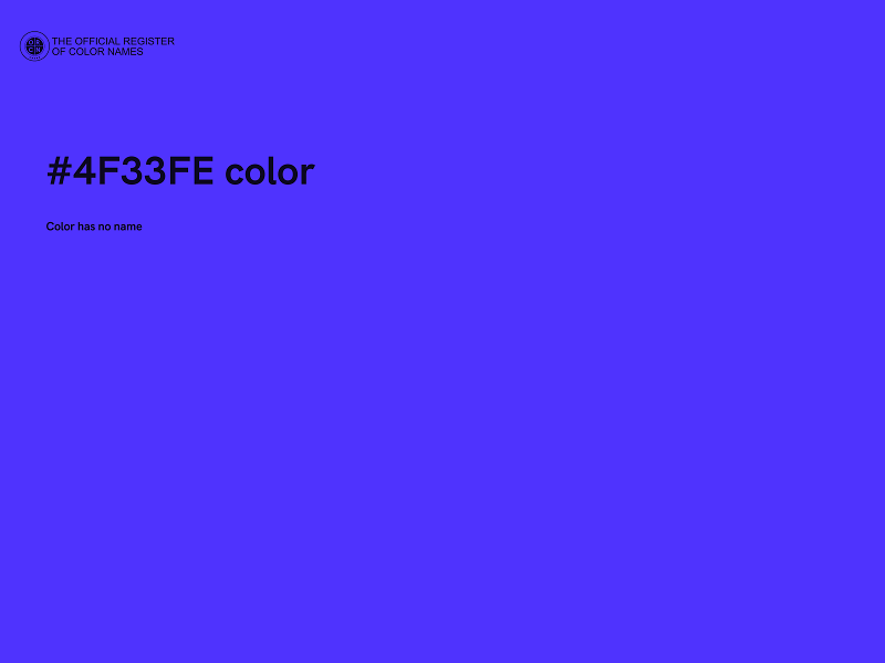 #4F33FE color image