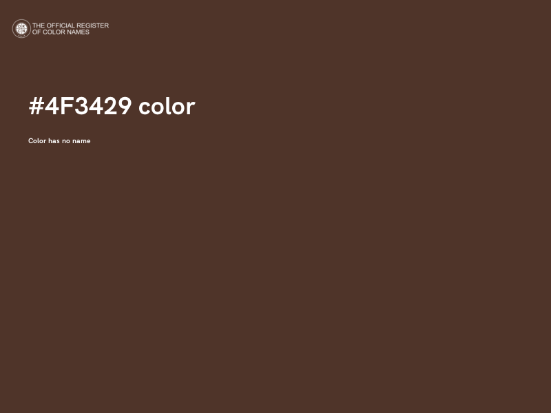 #4F3429 color image