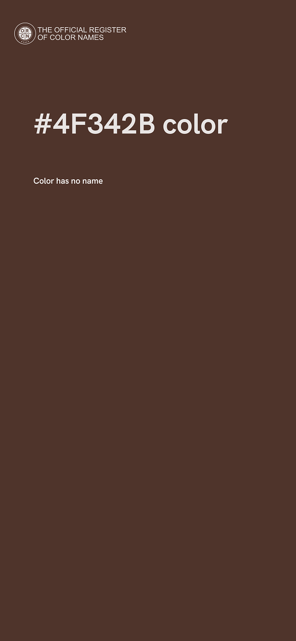#4F342B color image