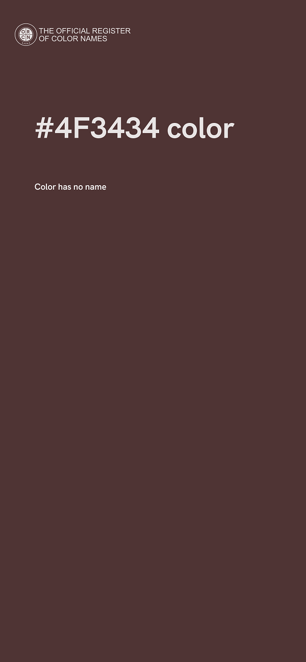#4F3434 color image