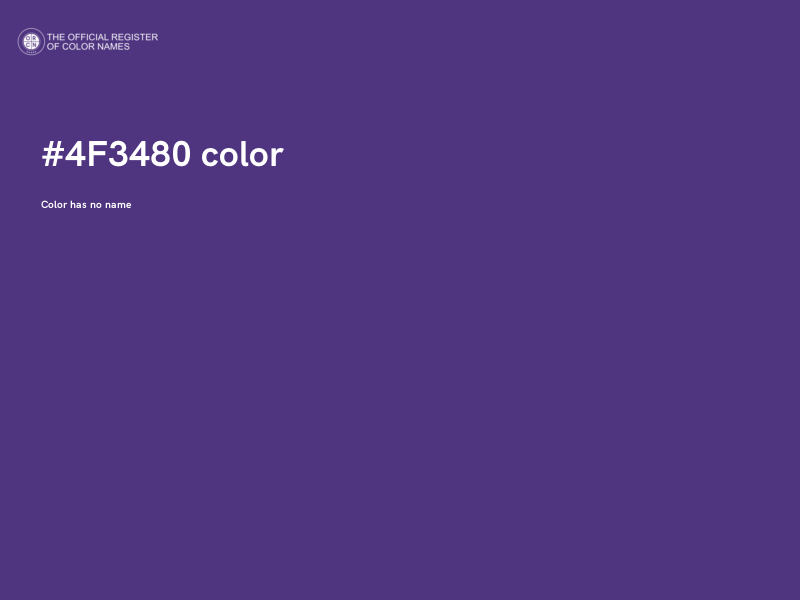 #4F3480 color image