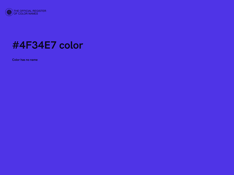 #4F34E7 color image